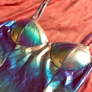 Iridescent FashionNova Bodysuit